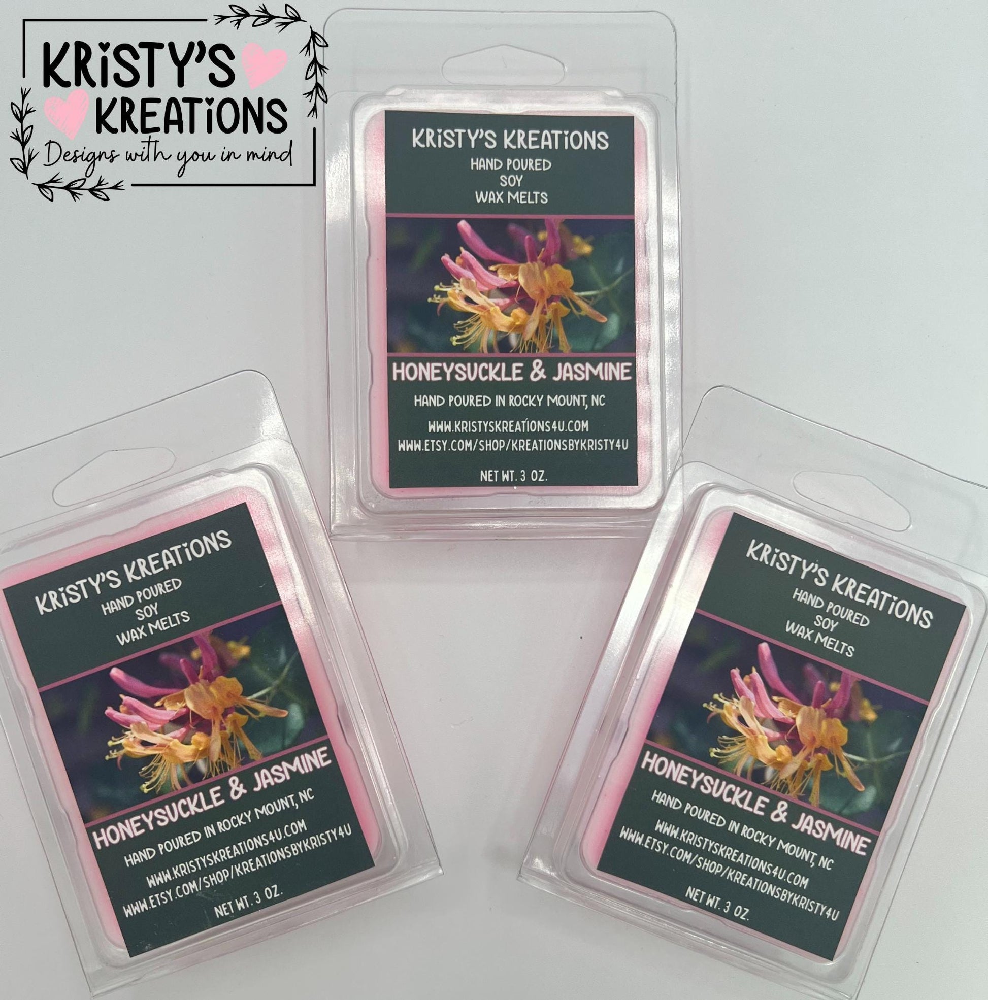 Honeysuckle & Jasmine Hand Poured Soy Wax Melt