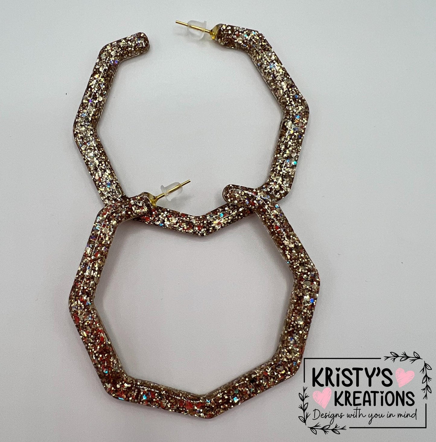 Athena Mia Hoops - Large Hoop Earrings