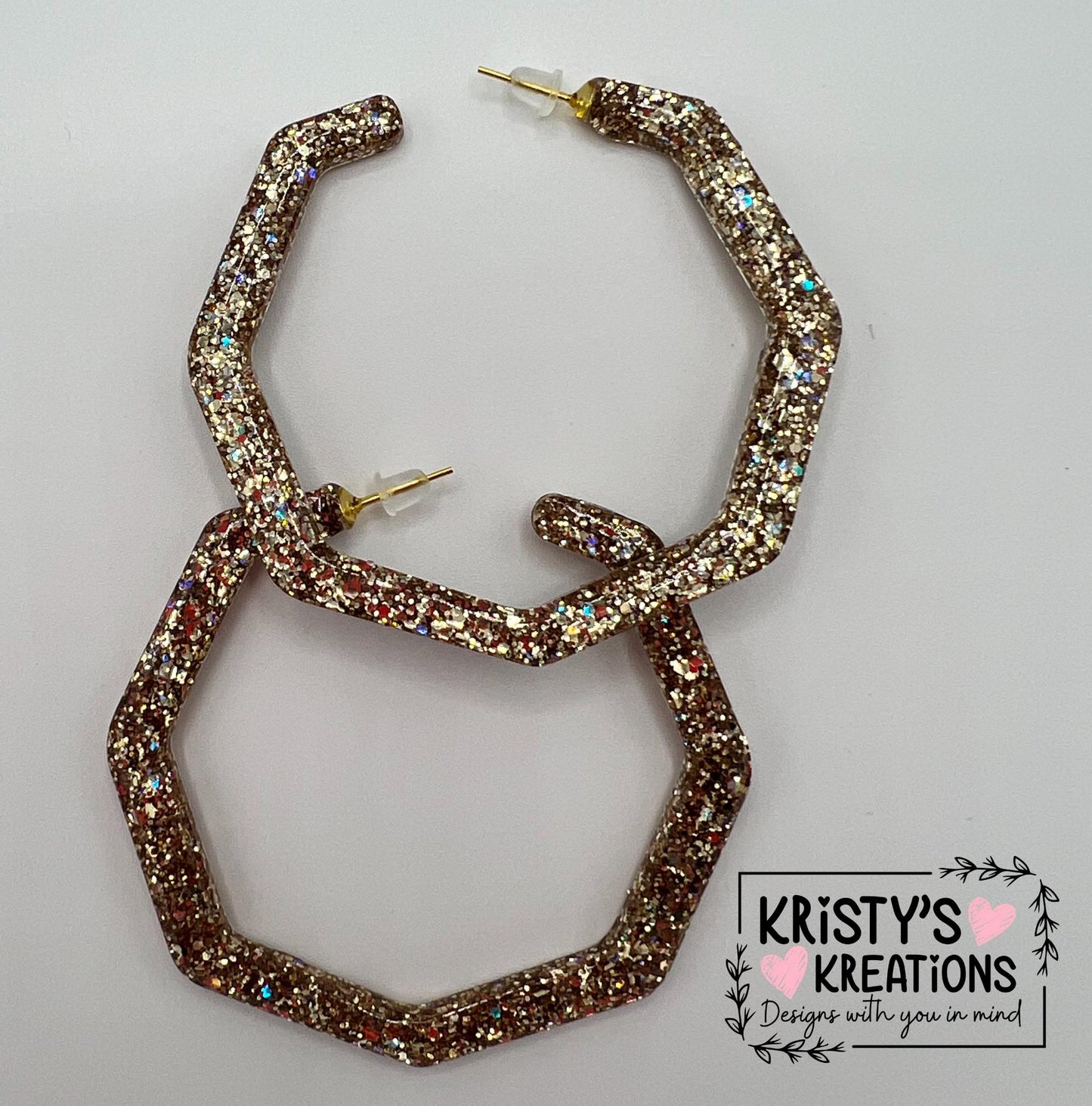 Athena Mia Hoops - Large Hoop Earrings