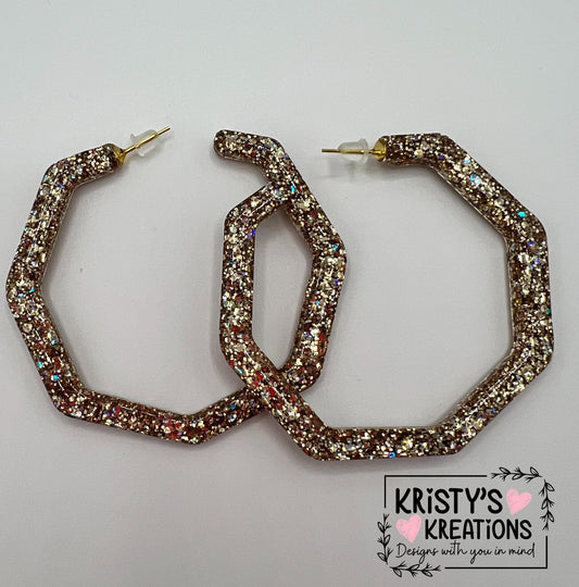 Athena Mia Hoops - Large Hoop Earrings