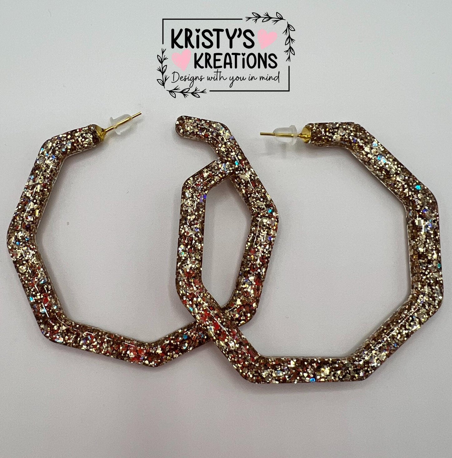 Athena Mia Hoops - Large Hoop Earrings