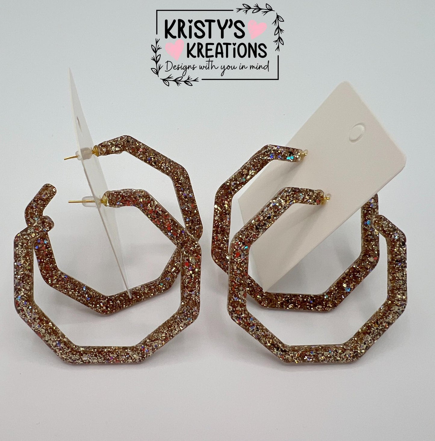 Athena Mia Hoops - Large Hoop Earrings