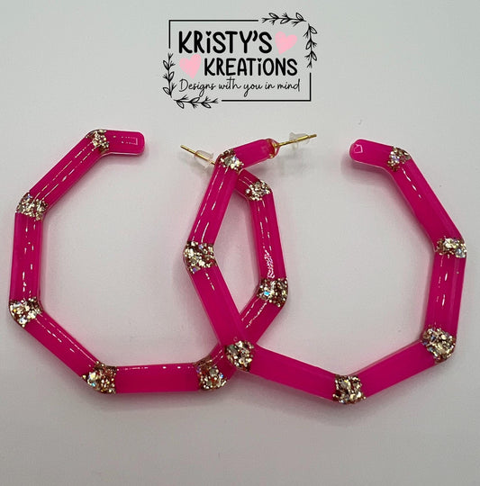 Sassy Mia Hoops - Large Hoop Earrings