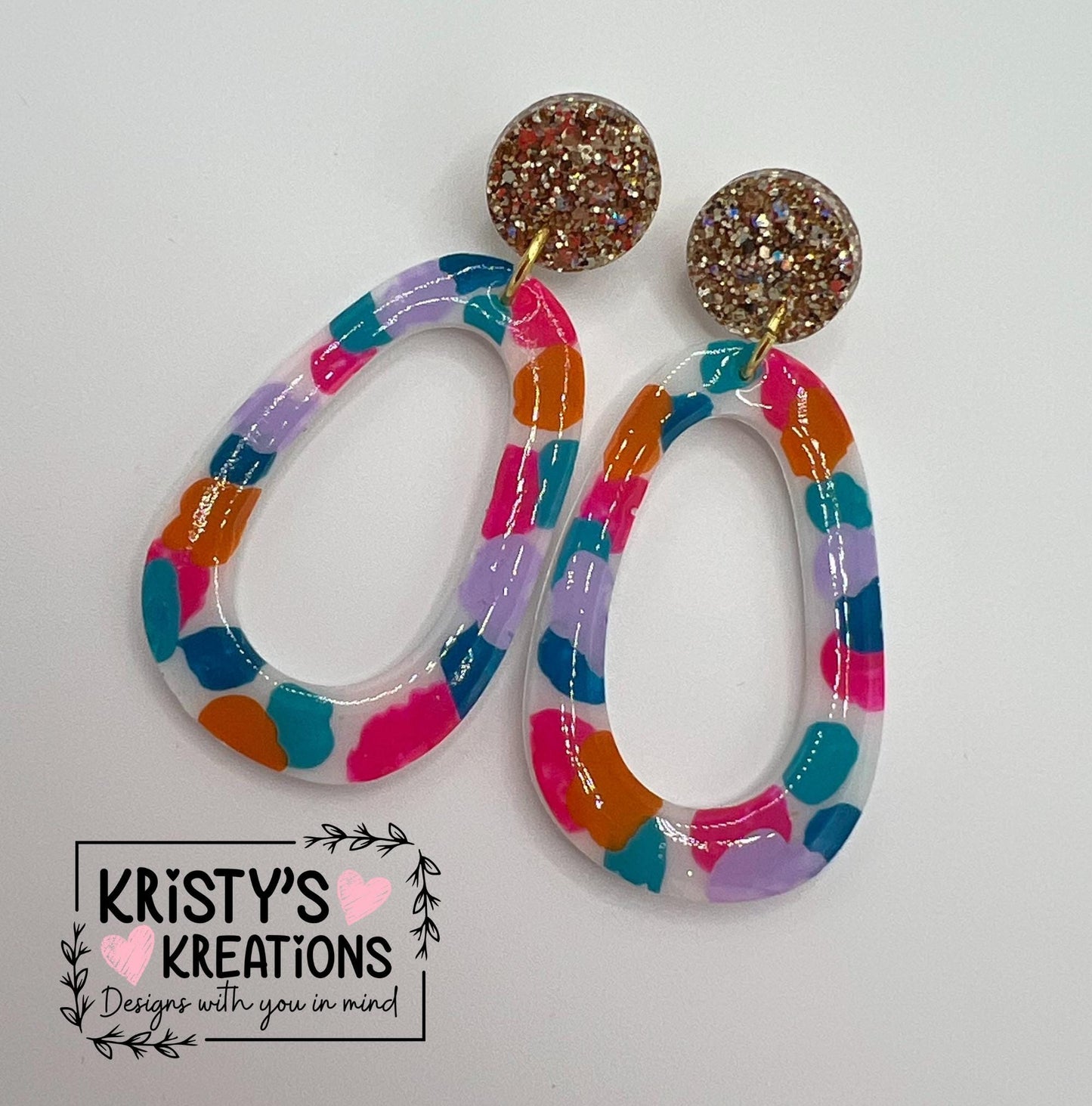 Spring Fling Dangle Earrings - Colorful Earrings
