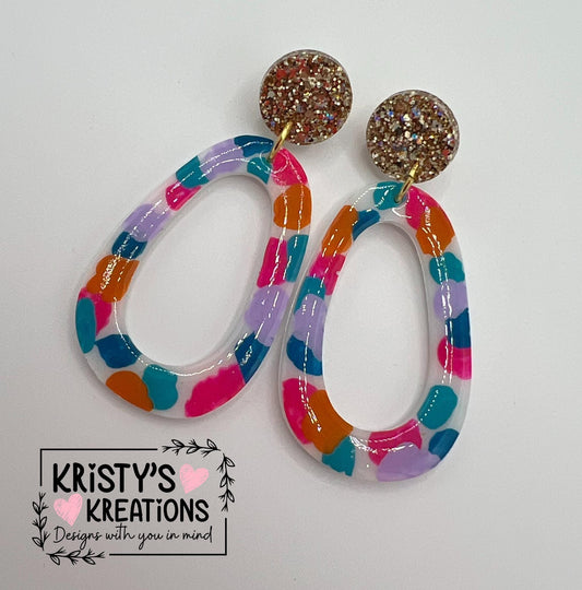 Spring Fling Dangle Earrings - Colorful Earrings