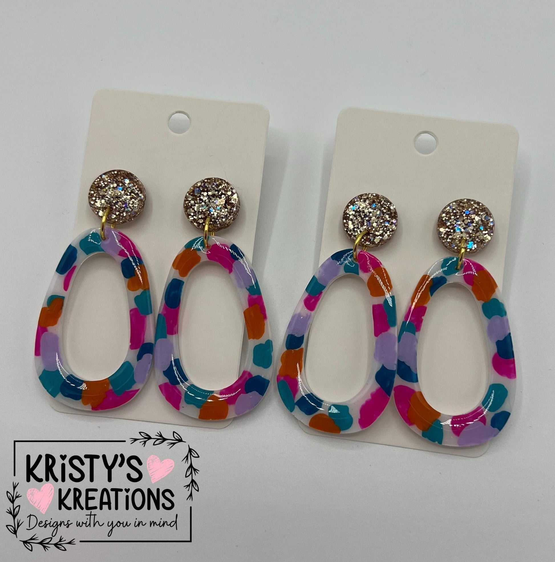 Spring Fling Dangle Earrings - Colorful Earrings