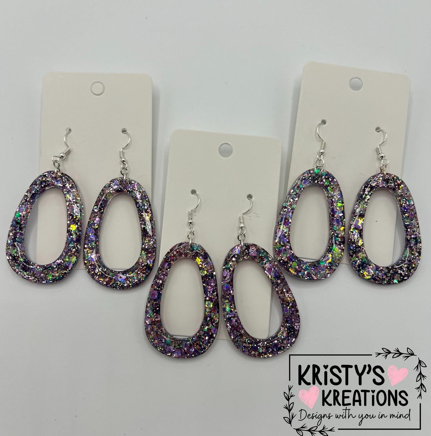 Smitten Hollow Oval Earrings