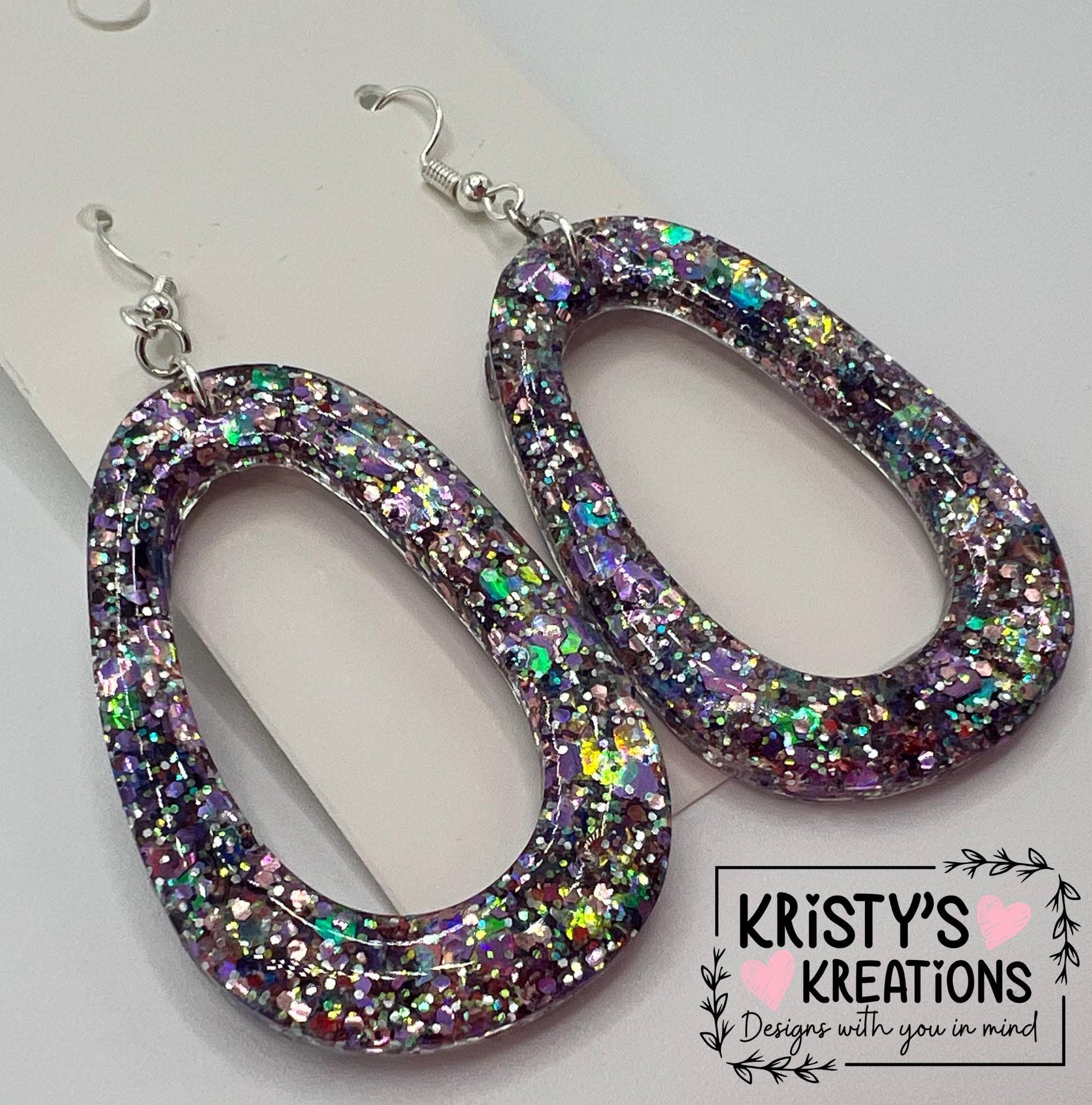 Smitten Hollow Oval Earrings