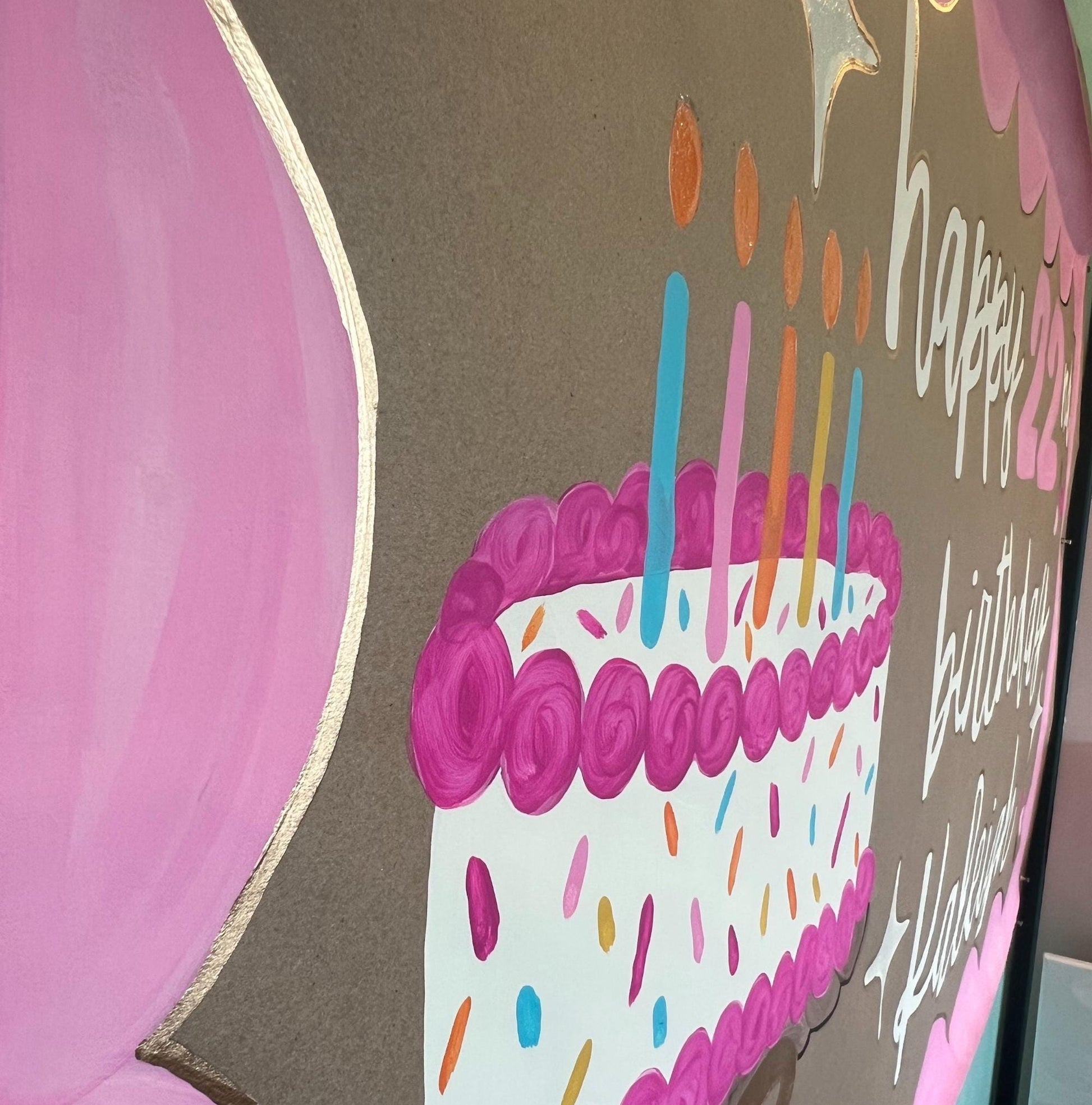 Custom Handpainted Birthday Banner - Personalized Party Decor