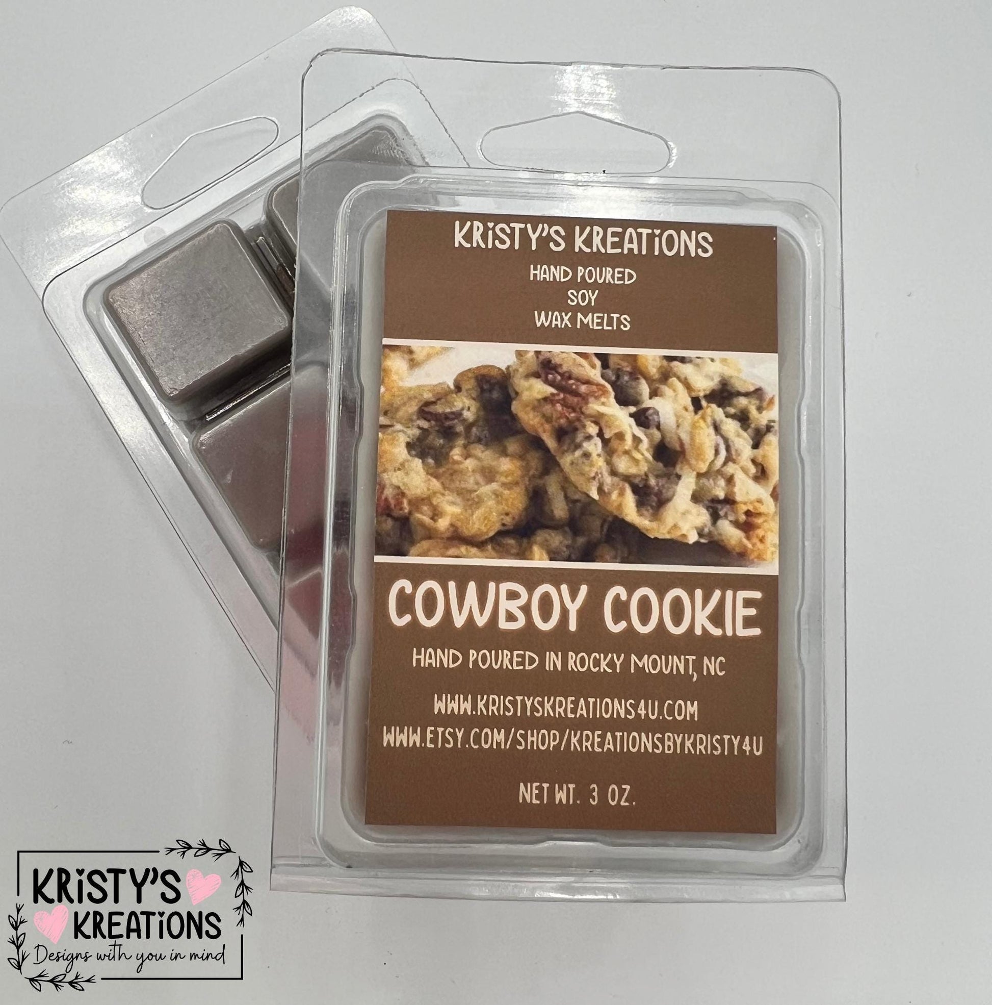 Cowboy Cookie Hand Poured Soy Wax Melt
