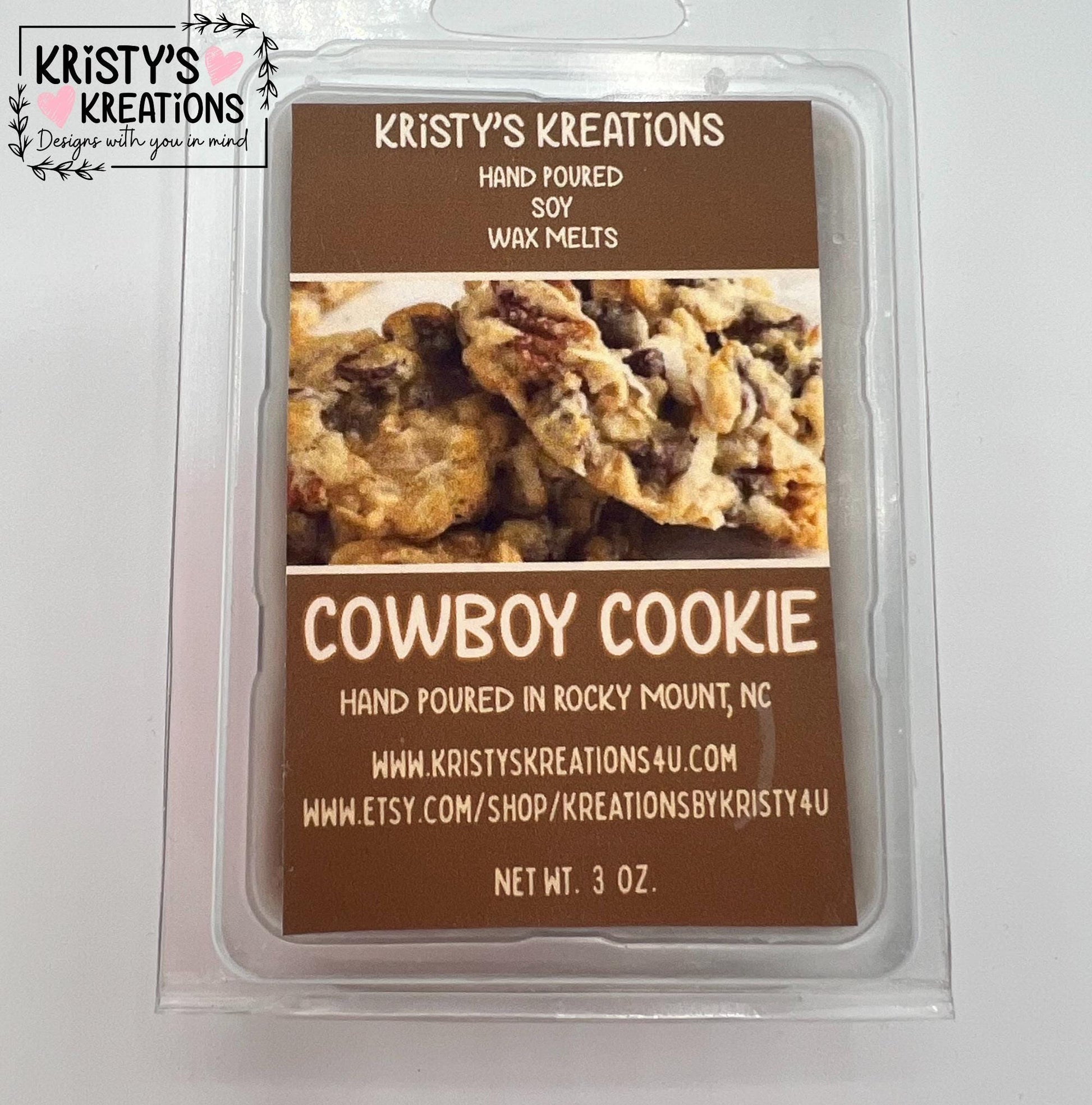 Cowboy Cookie Hand Poured Soy Wax Melt