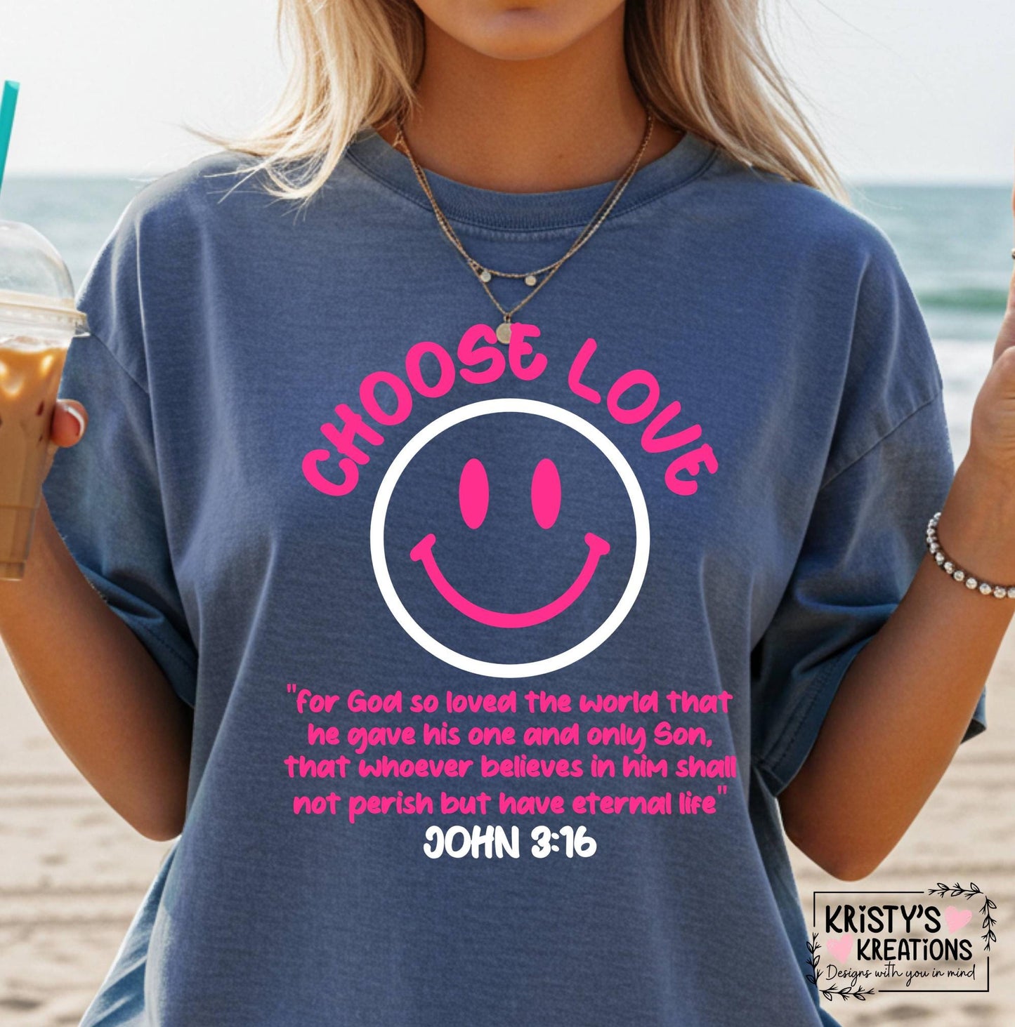 Choose Love Christian T-Shirt - Comfort Colors Tee