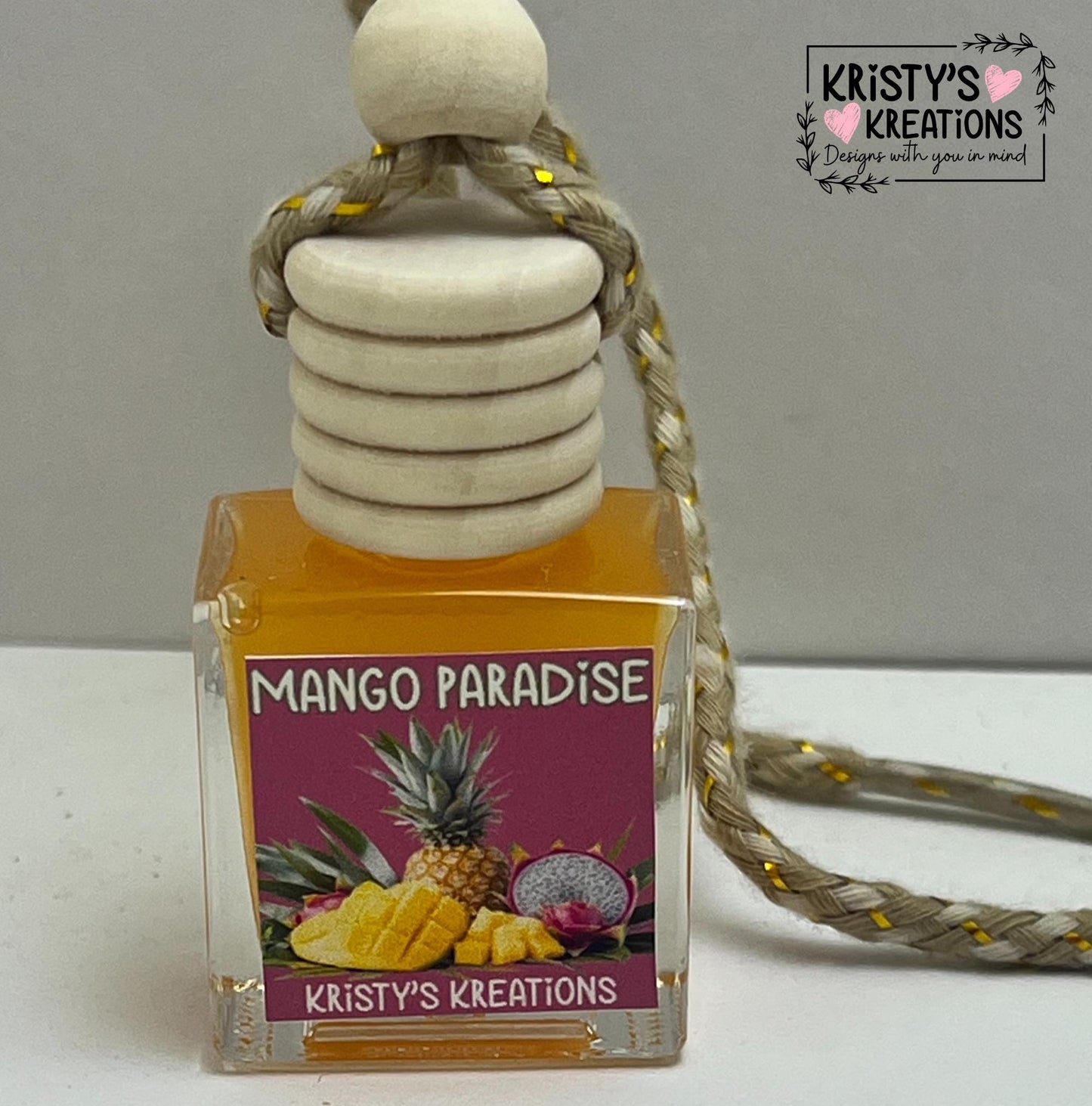 Mango Paradise Car Air Freshener - Scented Car Diffuser - Scented Car Accessory
