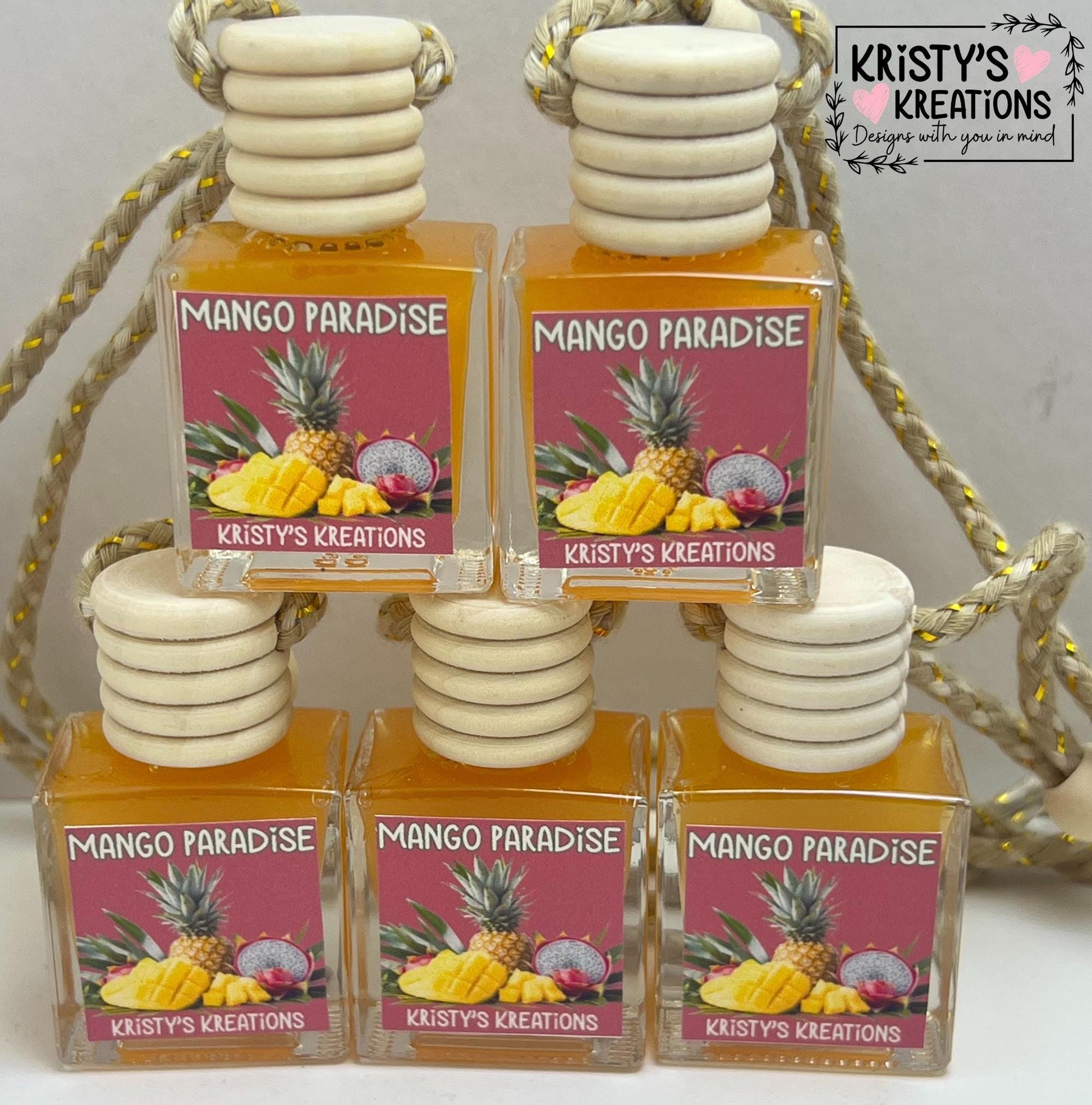 Mango Paradise Car Air Freshener - Scented Car Diffuser - Scented Car Accessory