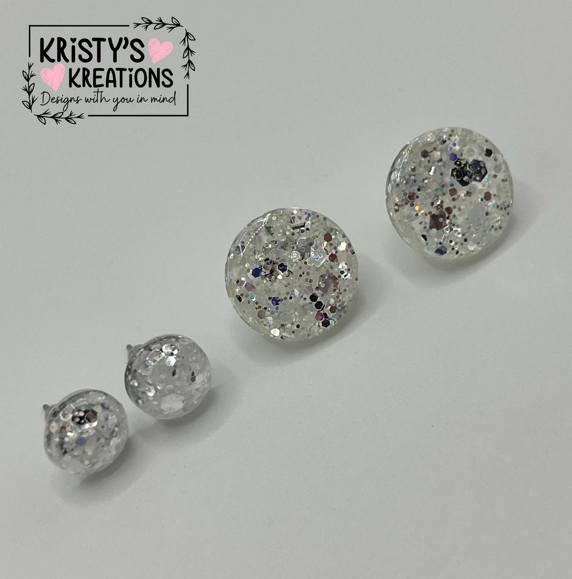 Diamonds Silver Studs - Mini and Large Studs