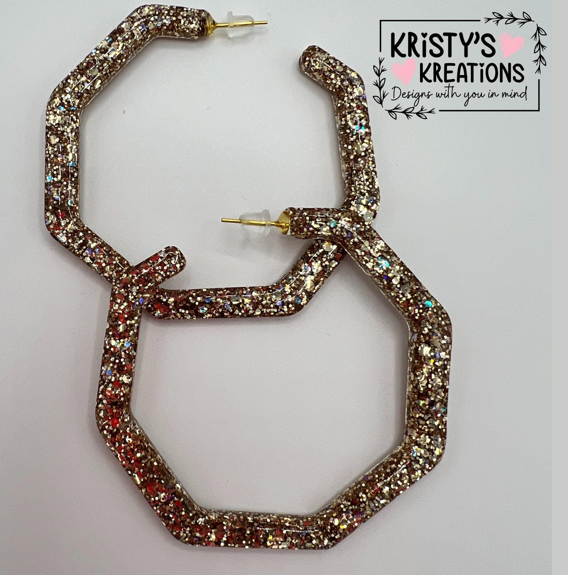 Athena Mia Hoops - Large Hoop Earrings