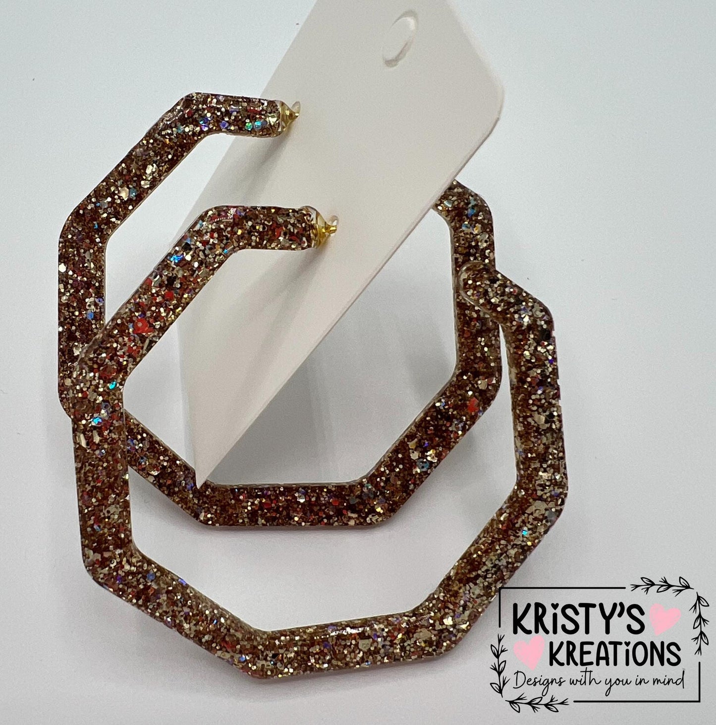 Athena Mia Hoops - Large Hoop Earrings