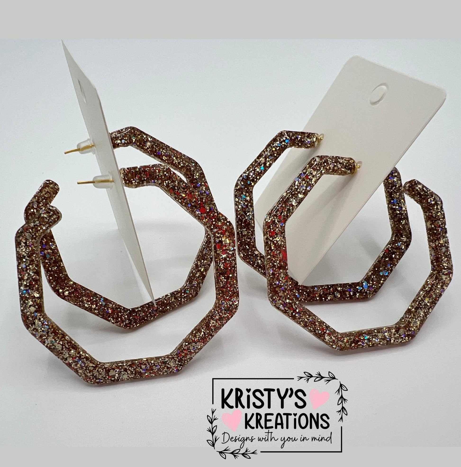 Athena Mia Hoops - Large Hoop Earrings