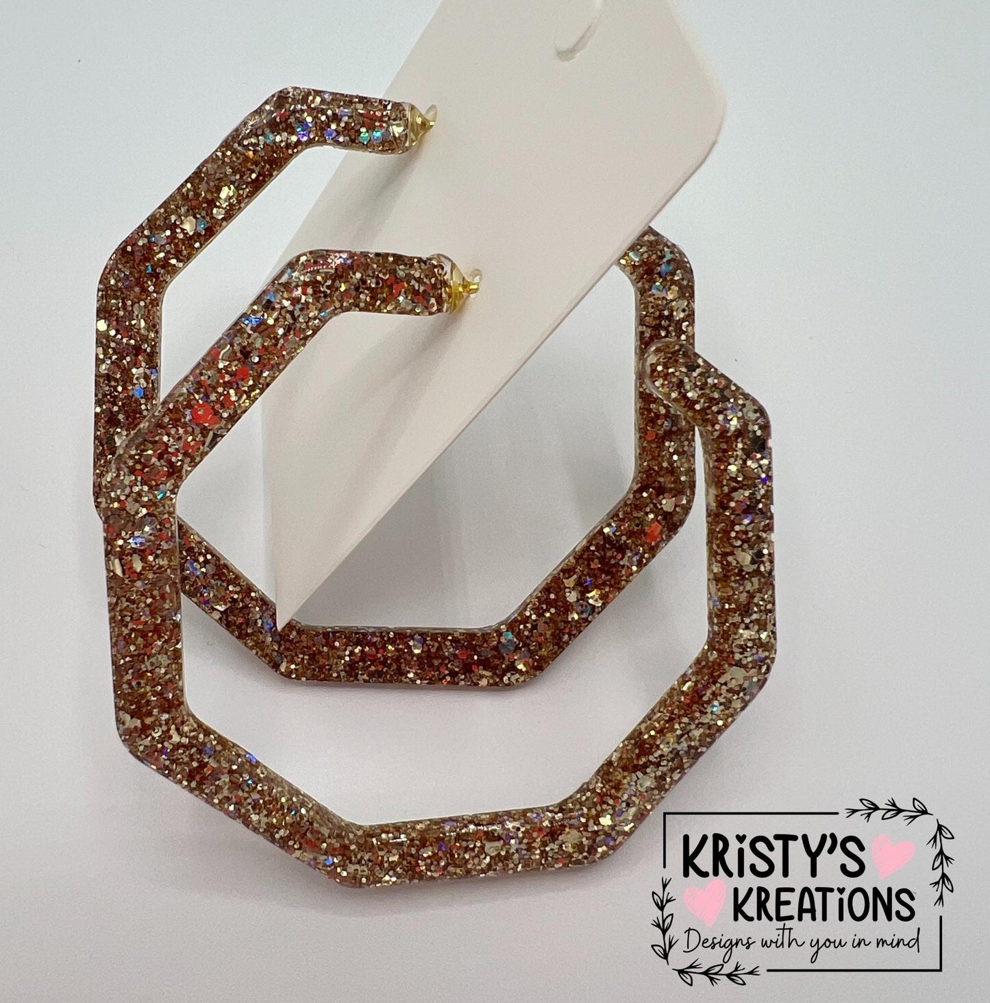 Athena Mia Hoops - Large Hoop Earrings