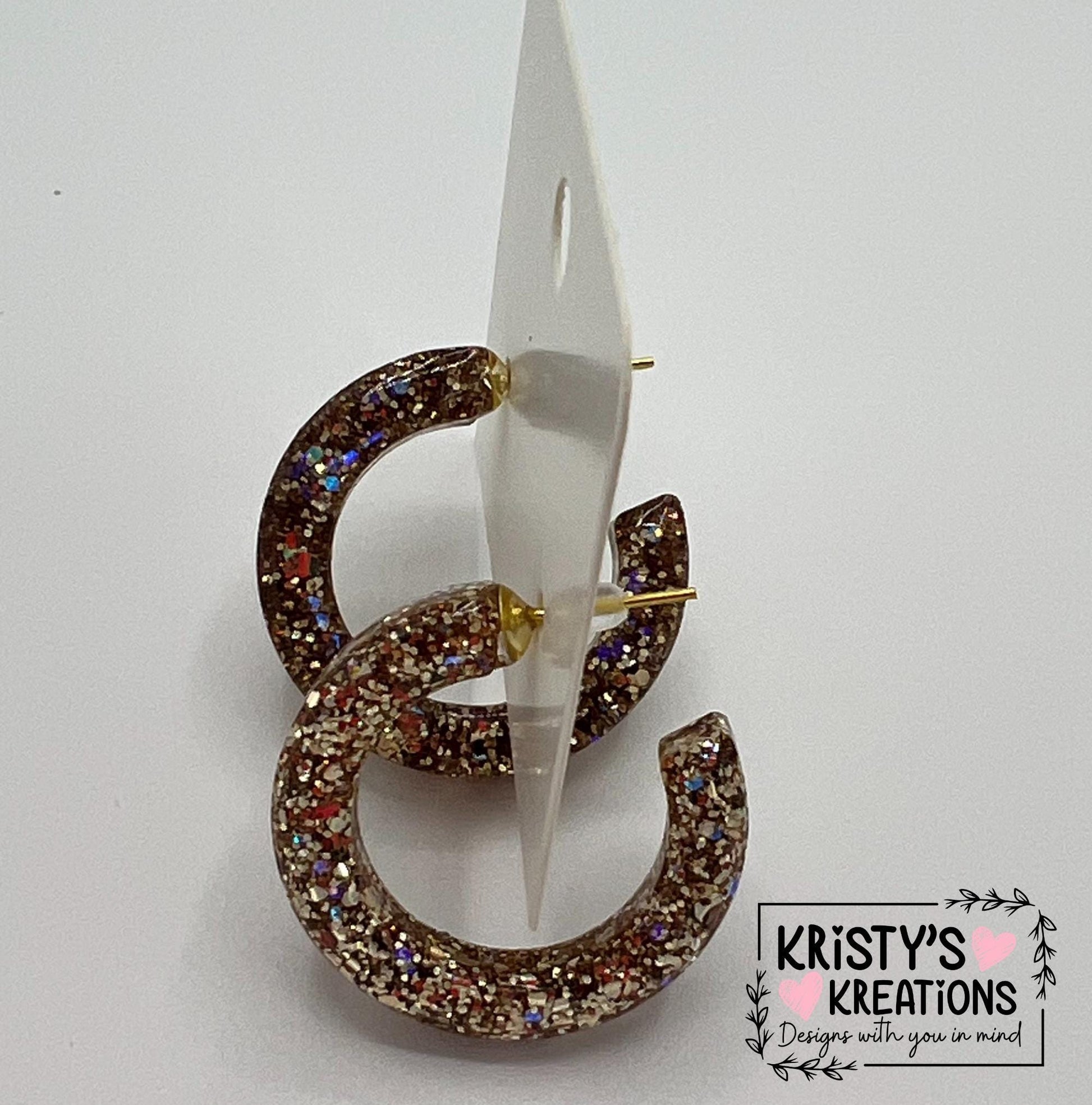 Athena Kaleigh Hoops - Gold Hoop Earrings