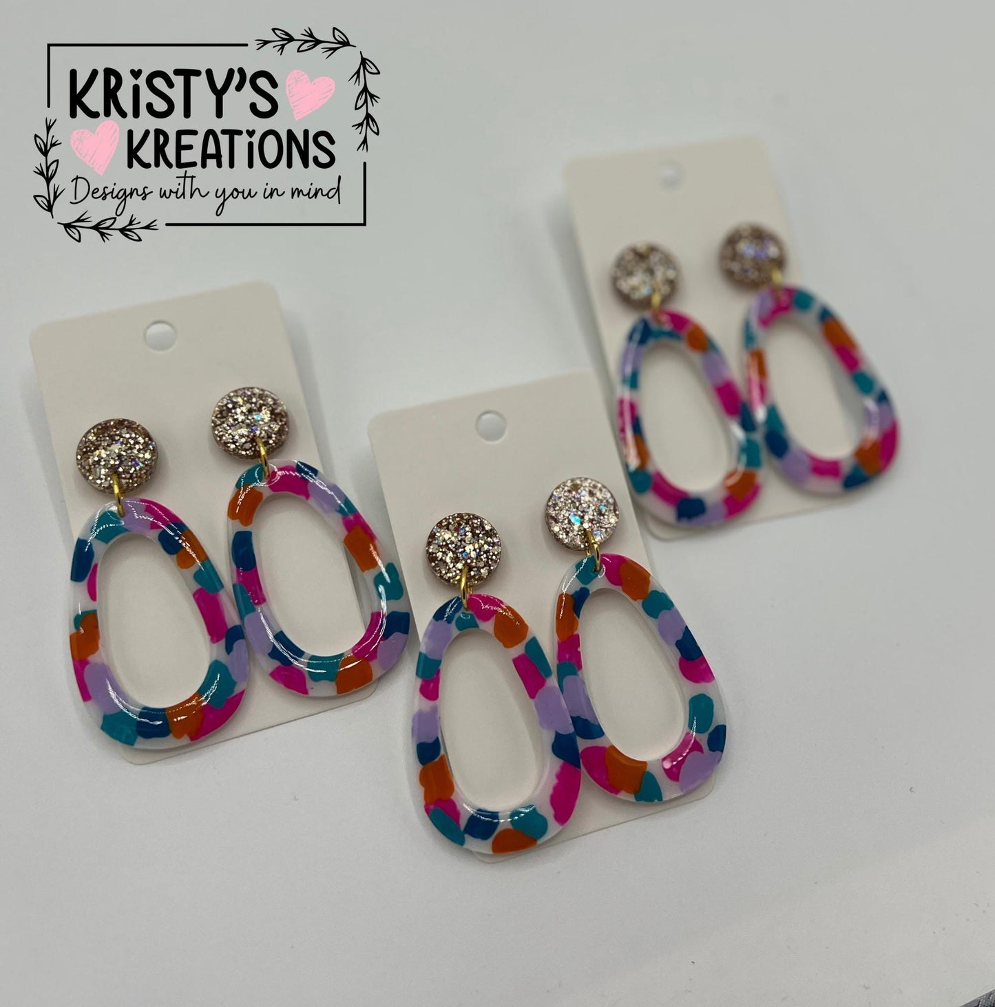 Spring Fling Dangle Earrings - Colorful Earrings