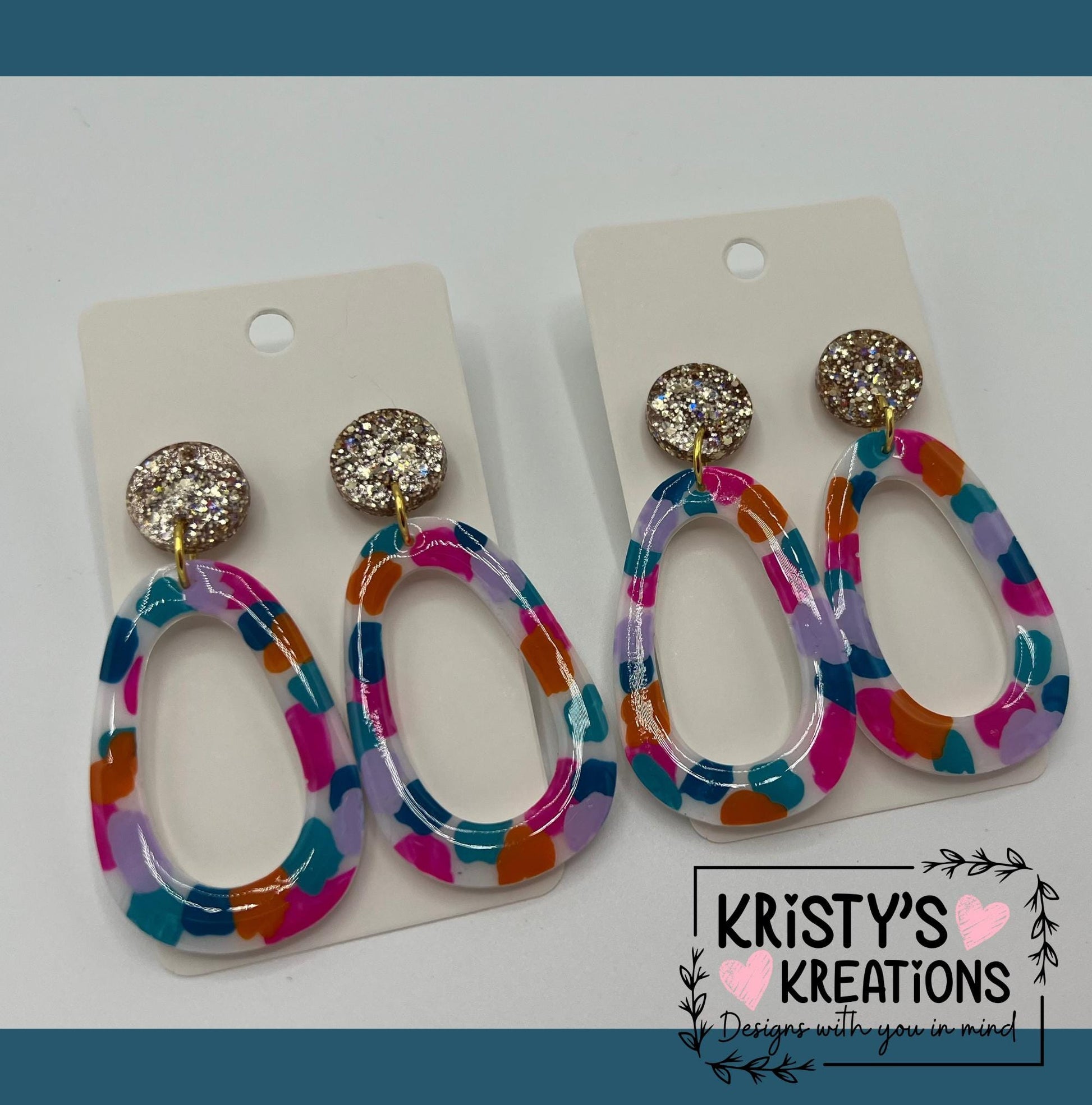 Spring Fling Dangle Earrings - Colorful Earrings