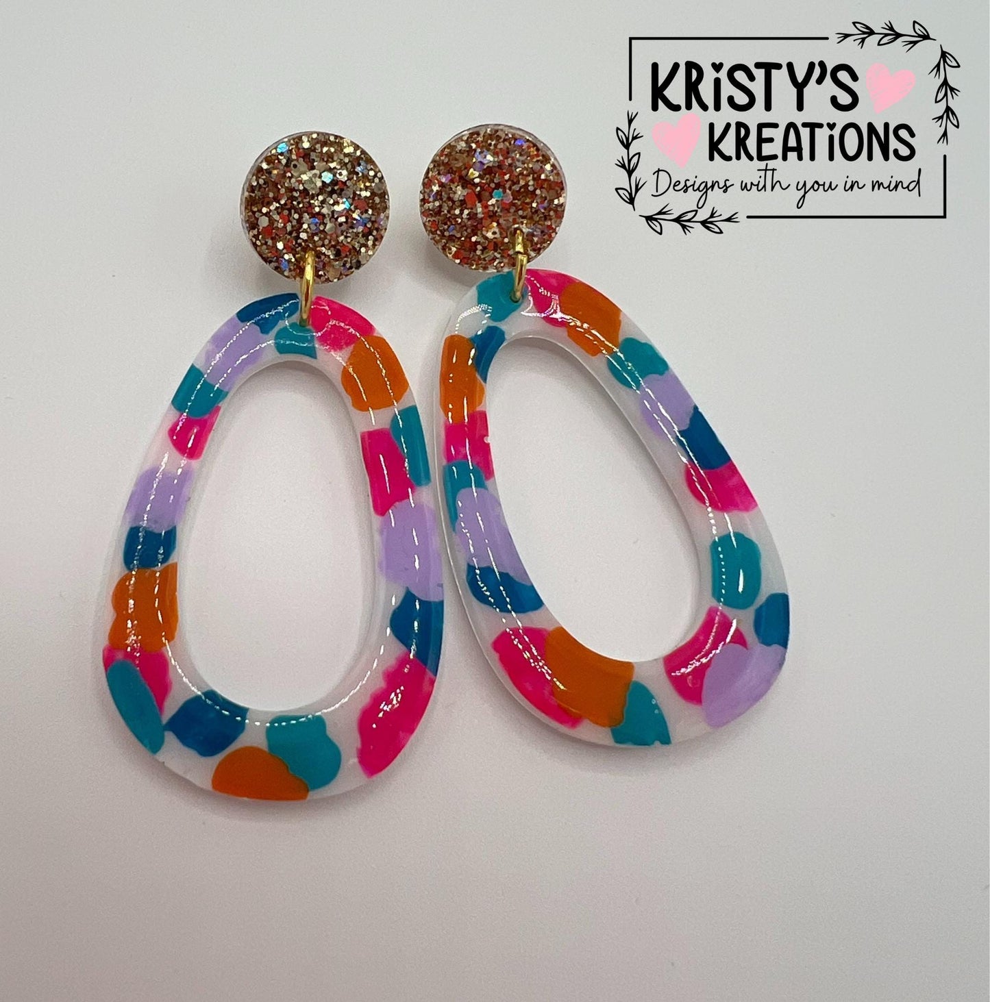 Spring Fling Dangle Earrings - Colorful Earrings