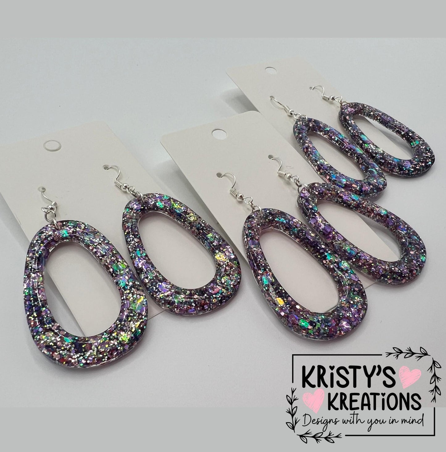 Smitten Hollow Oval Earrings