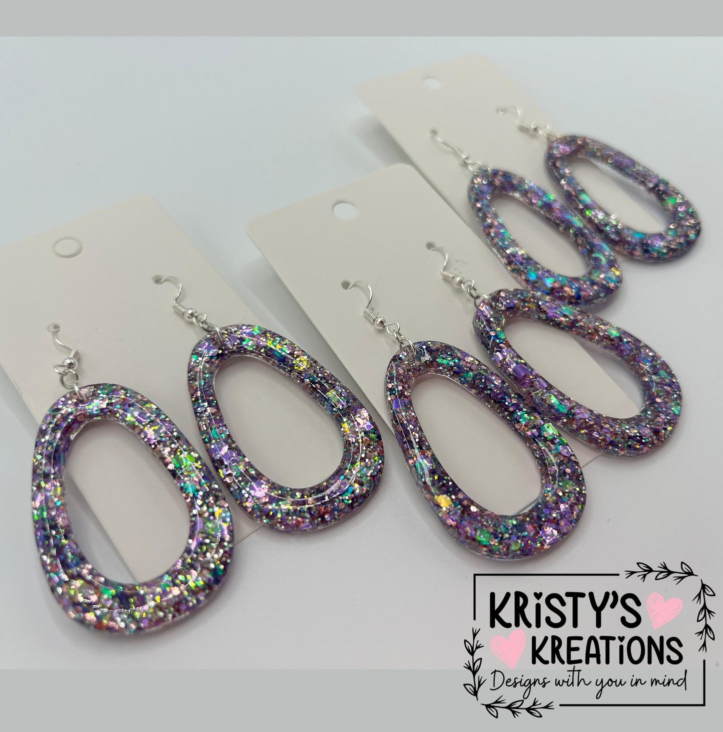 Smitten Hollow Oval Earrings