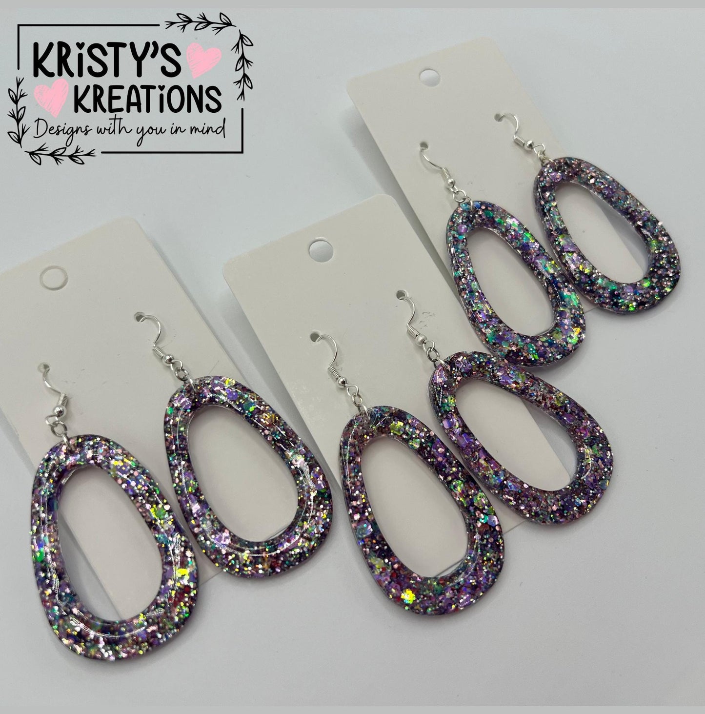 Smitten Hollow Oval Earrings