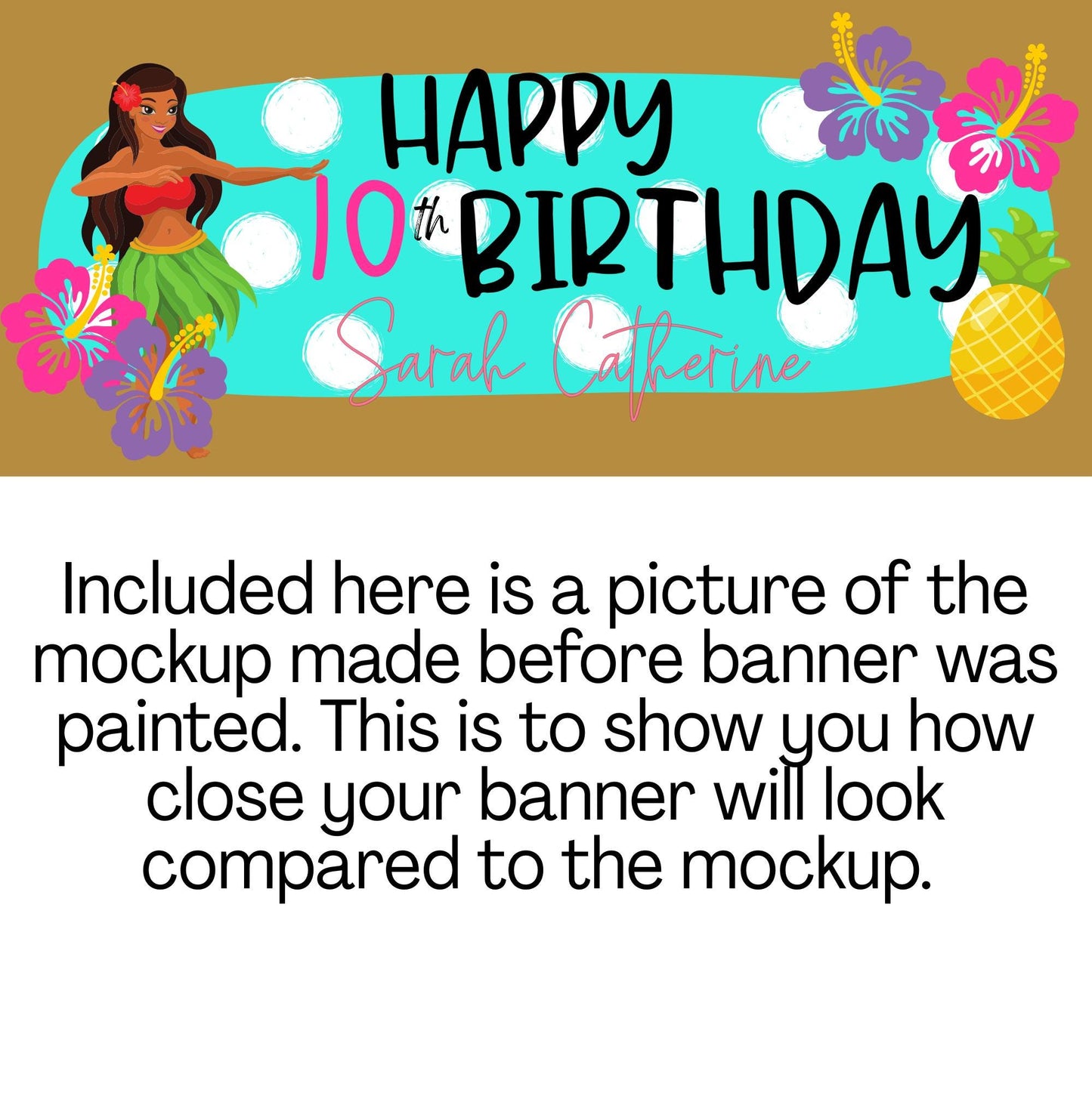 Custom Handpainted Birthday Banner: Personalized Party Decor