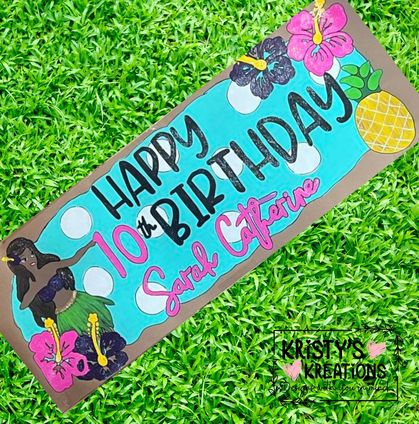 Custom Handpainted Birthday Banner: Personalized Party Decor