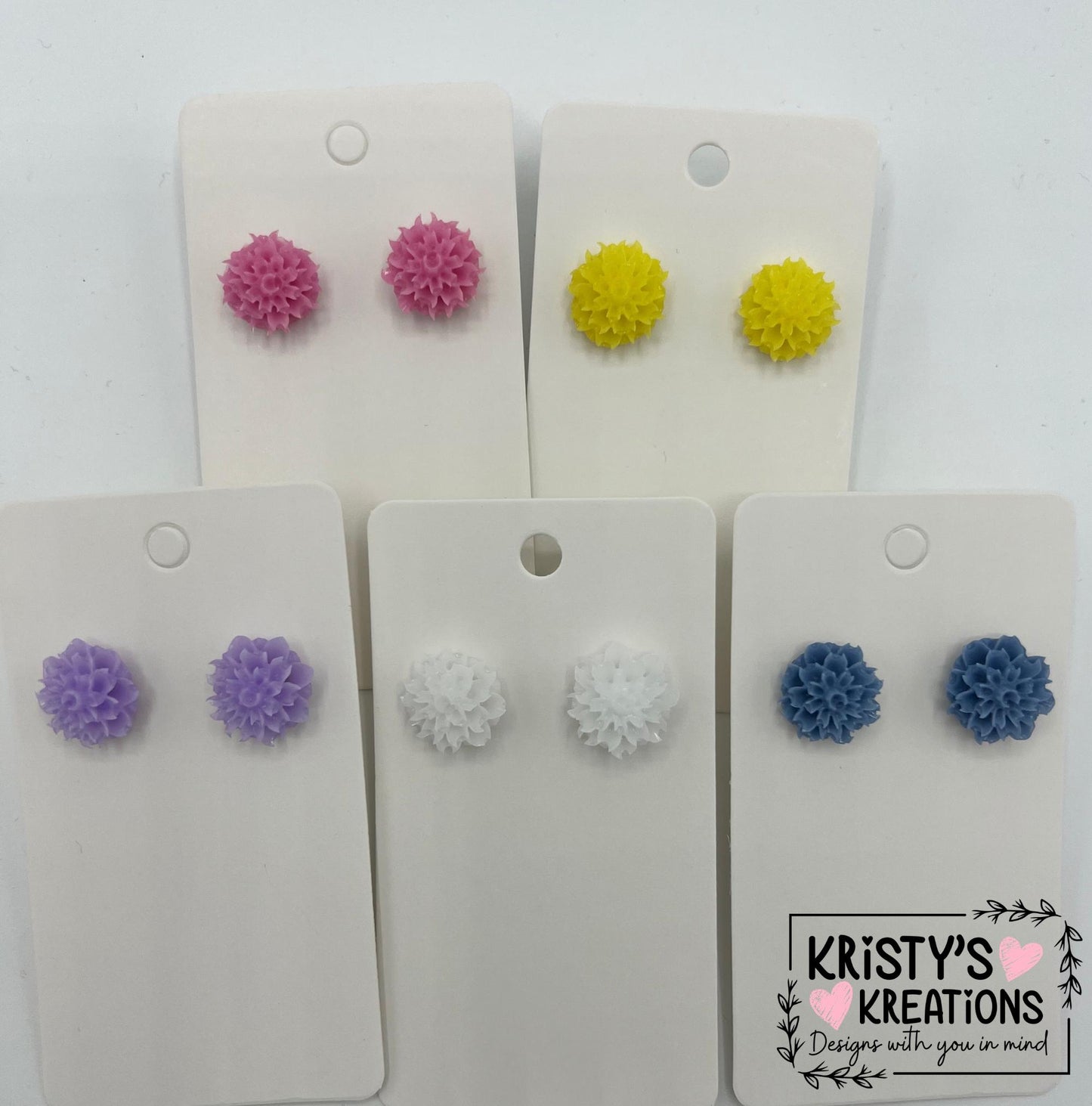 Spring Flower Stud Earrings