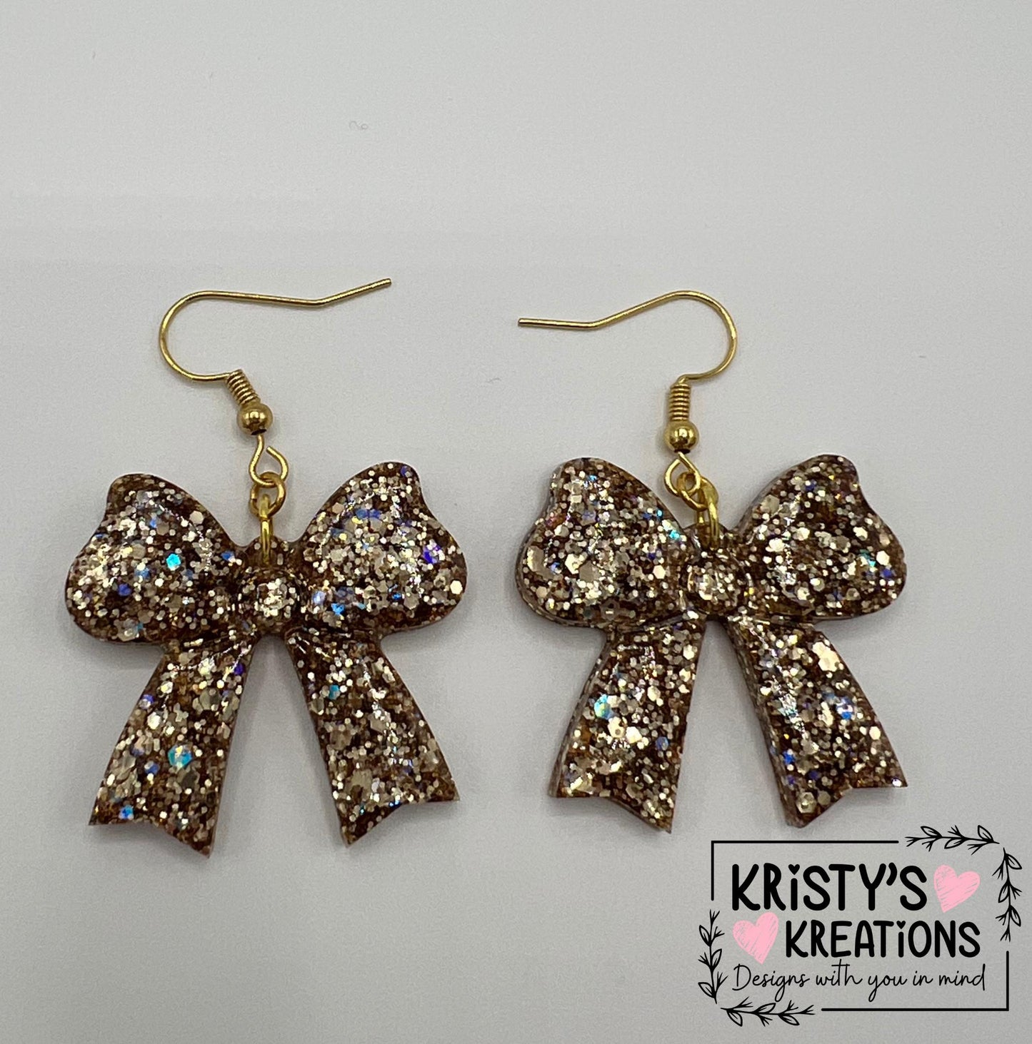 Athena & Diamonds Bow Earrings
