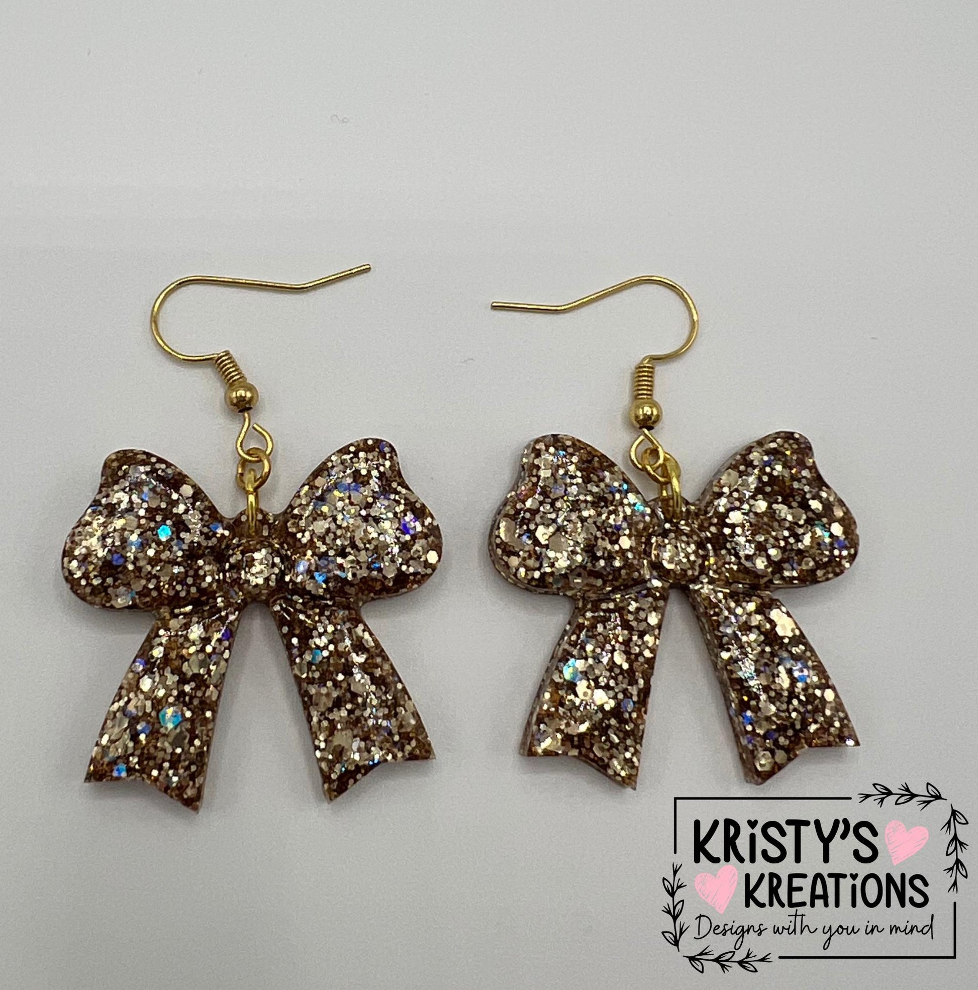 Athena & Diamonds Bow Earrings
