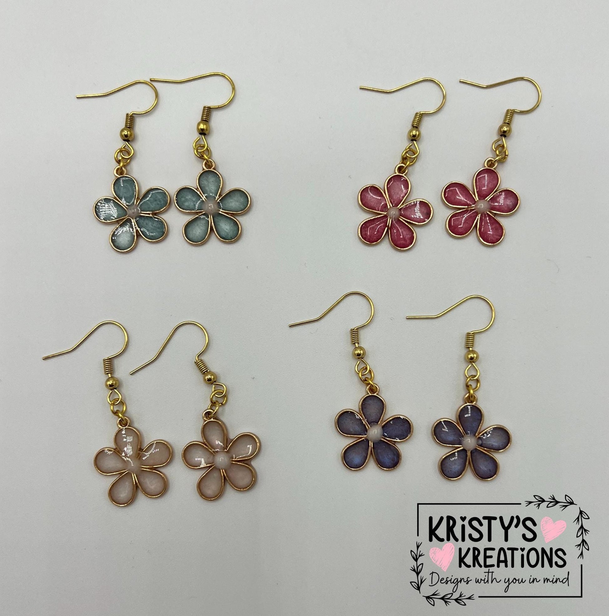 Precious Petals Floral Earrings - Flower Earrings