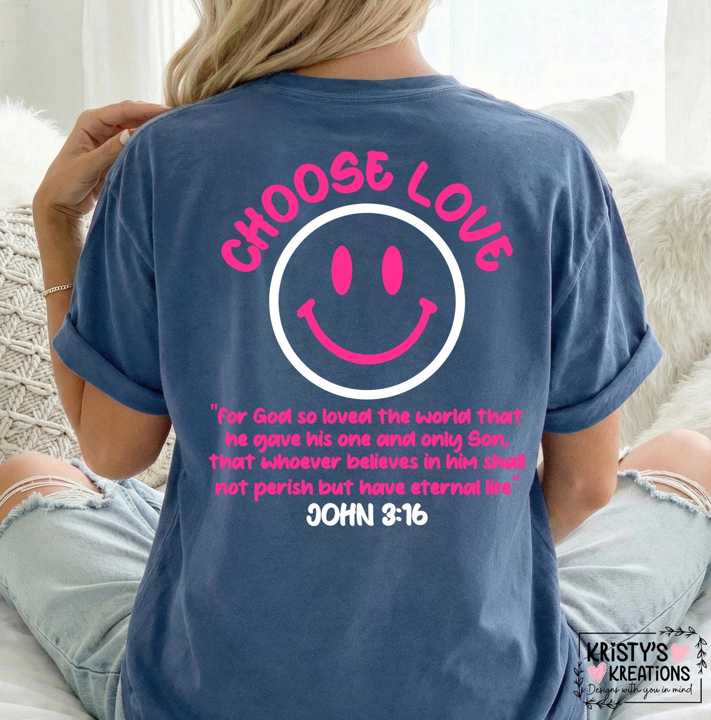 Choose Love Christian T-Shirt - Comfort Colors Tee