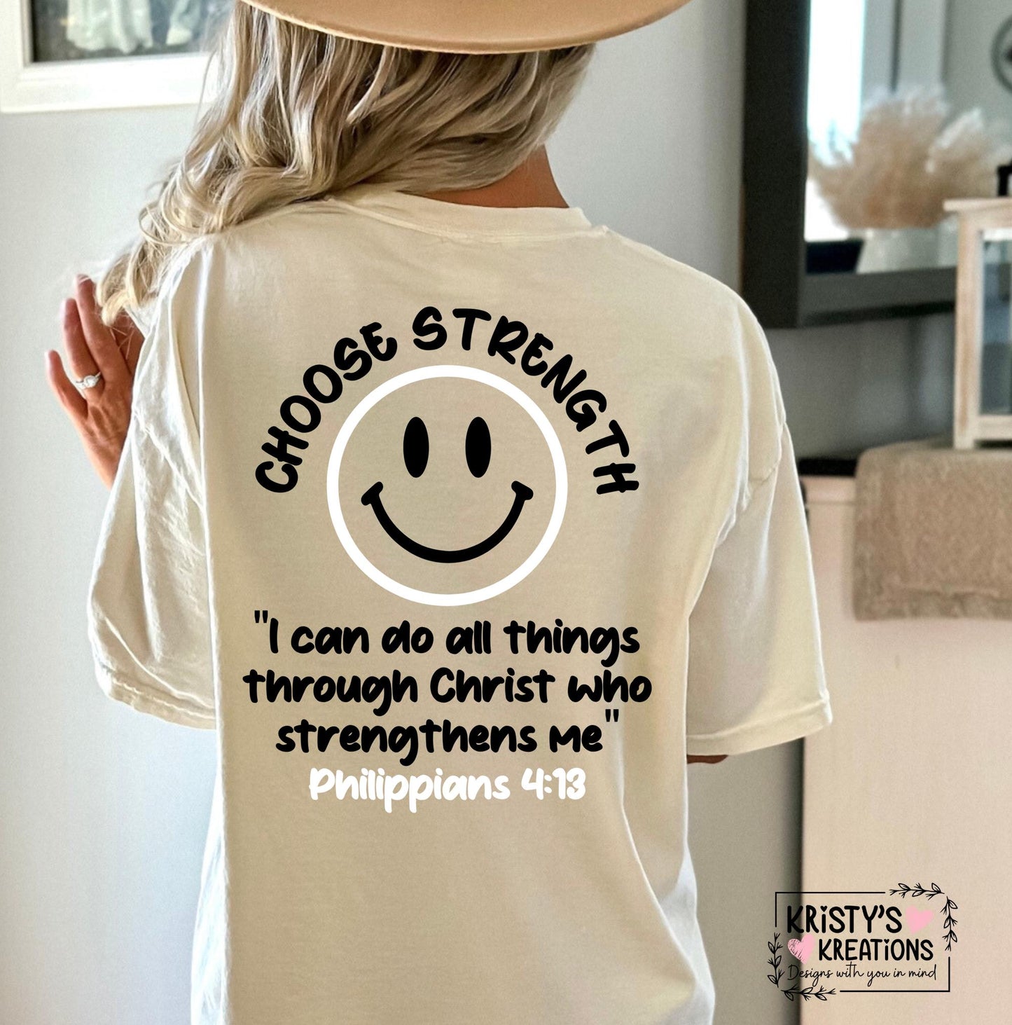 Choose Strength Christian T-Shirt - Comfort Colors Tee