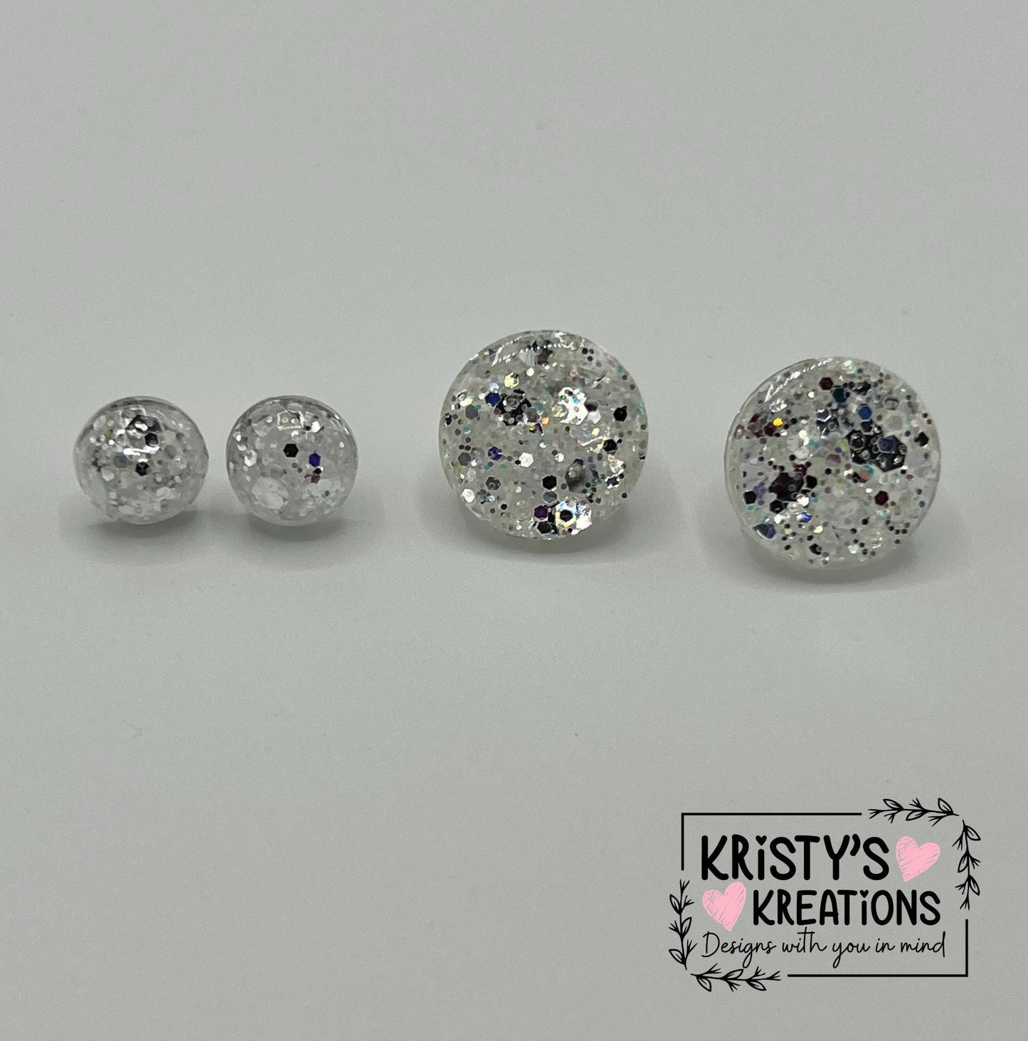 Diamonds Silver Studs - Mini and Large Studs