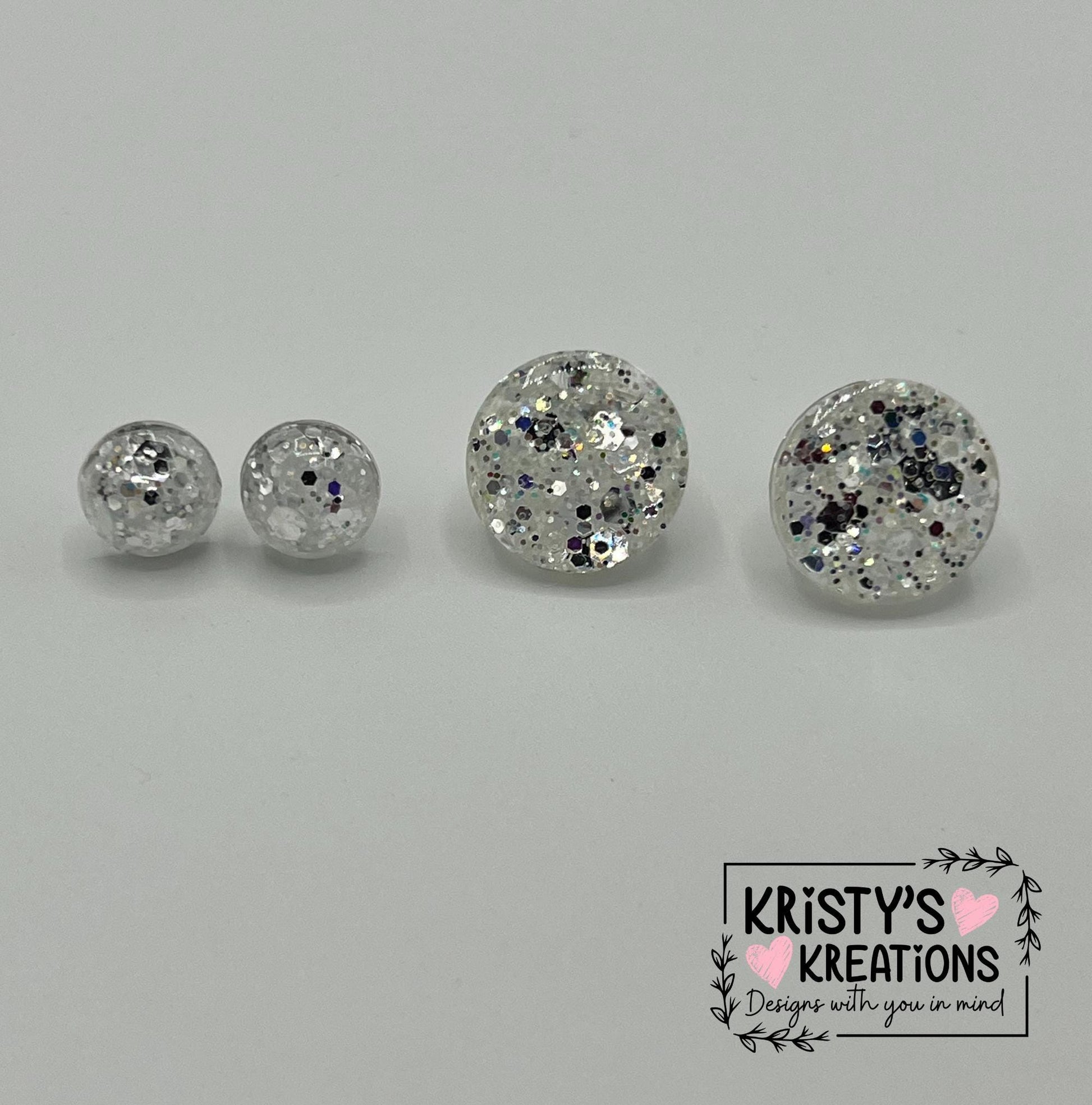 Diamonds Silver Studs - Mini and Large Studs