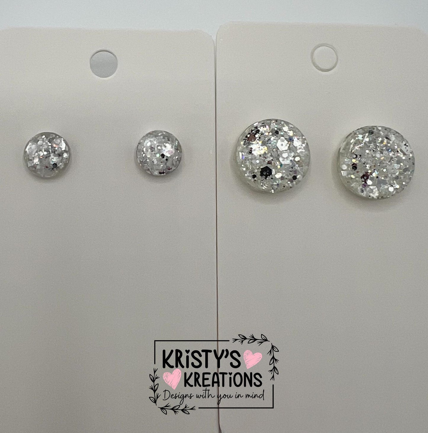 Diamonds Silver Studs - Mini and Large Studs