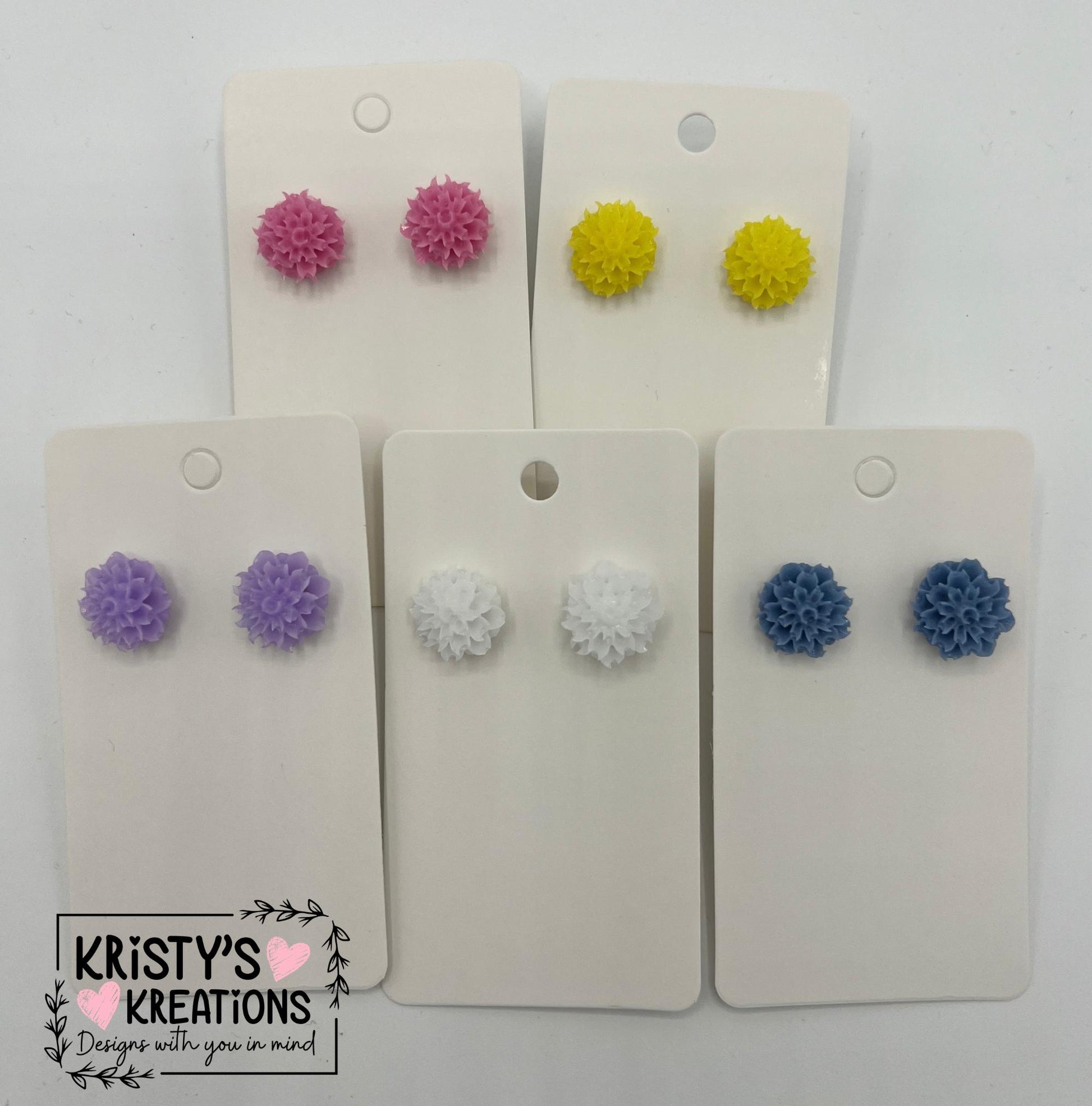 Spring Flower Stud Earrings