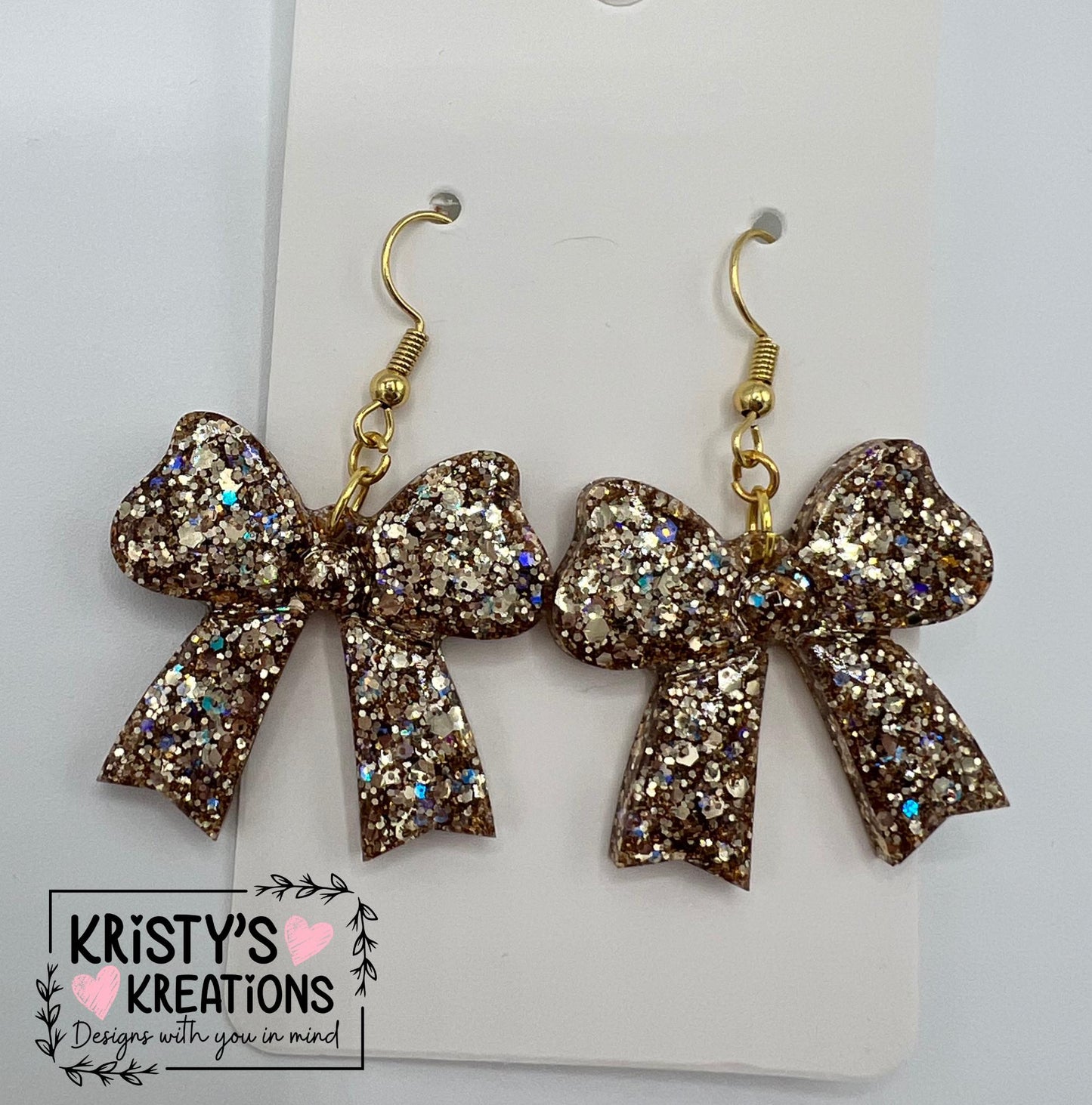 Athena & Diamonds Bow Earrings